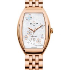 Đồng hồ Silvana Nữ ST28ARR85R Dây Thép Không Gỉ Mạ Vàng 39x28mm