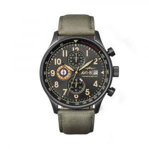 Đồng hồ AVI-8 Nam AV-4011-0E Dây Da 42mm