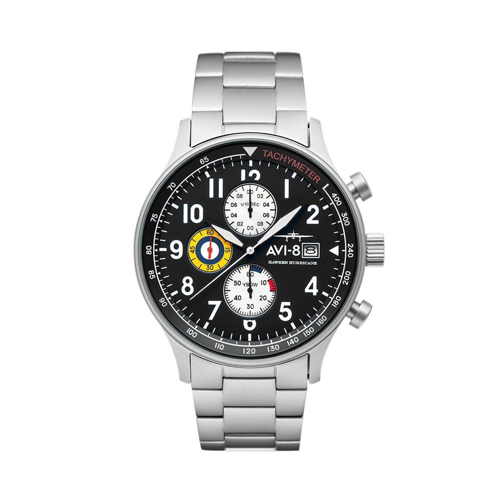 Đồng hồ AVI-8 Nam AV-4011-22 Dây Thép Không Gỉ 42mm