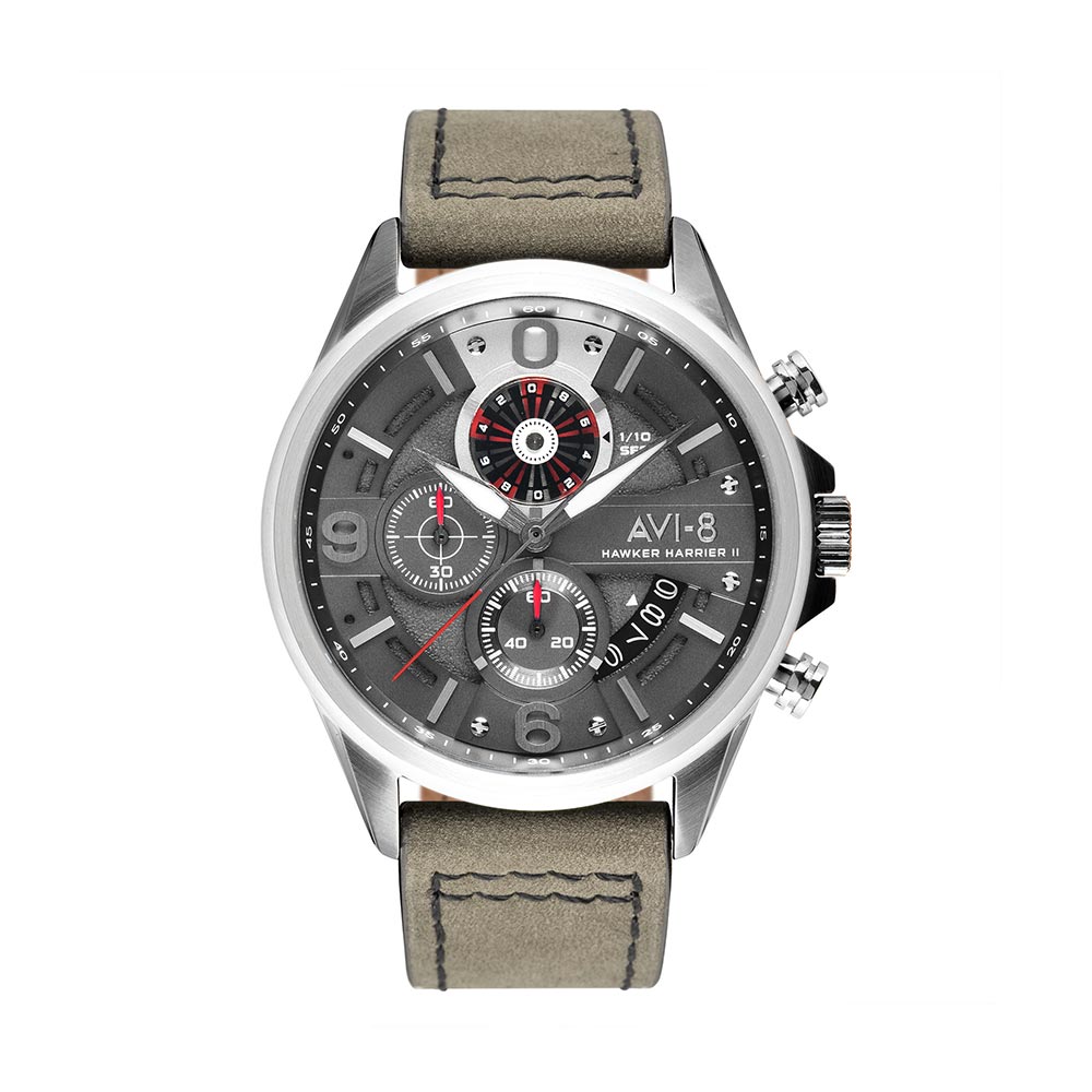 Đồng hồ AVI-8 Nam AV-4051-03 Dây Da 45mm