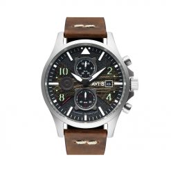 Đồng hồ AVI-8 Nam AV-4068-01 Dây Da 45mm