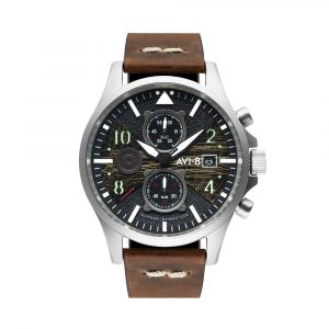 Đồng hồ AVI-8 Nam AV-4068-01 Dây Da 45mm