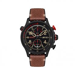 Đồng hồ AVI-8 Nam AV-4080-04 Dây Da 44mm