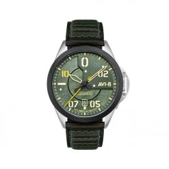 Đồng hồ AVI-8 Nam AV-4086-03 Dây Da 43mm