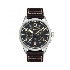 Đồng hồ AVI-8 Nam AV-4089-01 Dây Da 42mm