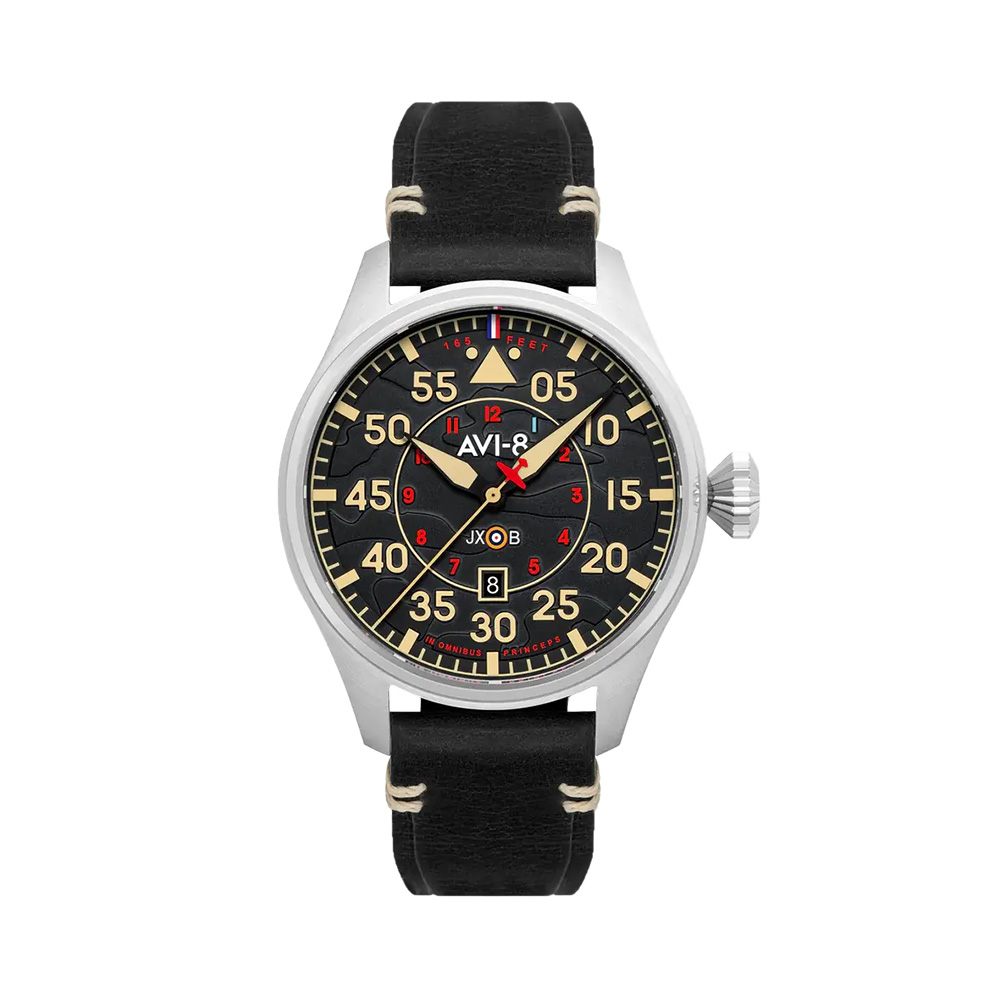 Đồng hồ AVI-8 Nam AV-4097-03 Dây Da 46mm