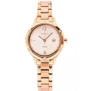 Đồng hồ Casio Nữ SHE-4533PG-4AUDF Dây Kim Loại 30mm