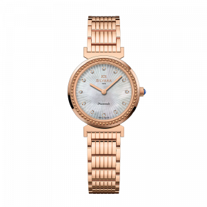 Đồng hồ Silvana Nữ SR30QRP45R Dây Thép Không Gỉ Mạ Vàng 30mm