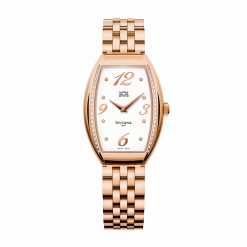 Đồng hồ Silvana Nữ ST28QRD34R Dây Thép Không Gỉ Mạ Vàng 39x28mm