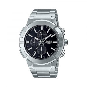 Đồng hồ Casio Nam MTP-E501D-1AVDF Dây Thép Không Gỉ 51.5mm