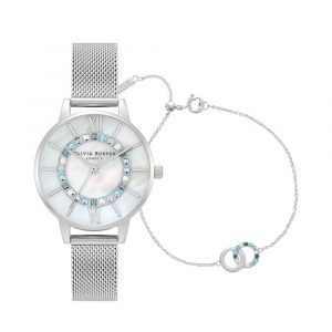 Đồng hồ Olivia Burton Nữ OBGSET161 Dây Mesh 30mm