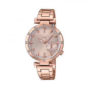 Đồng hồ Casio Nữ SHE-4051PG-4AUDF Dây Thép Không Gỉ 37.5mm