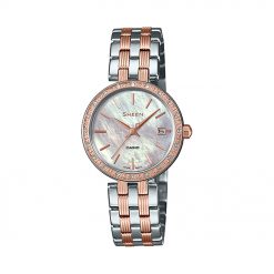 Đồng hồ Casio Nữ SHE-4060SG-7AUDF Dây Thép Không Gỉ 34mm