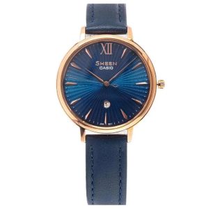 Đồng hồ Casio Nữ SHE-4534PGL-2AUDF Dây Da 34mm