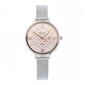 Đồng hồ Casio Nữ SHE-4059M-4AUDF Dây Mesh 41x34mm