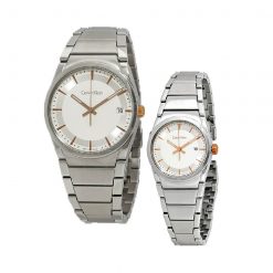 Đồng hồ Calvin Klein Cặp K6K31B46 K6K33B46 Dây Thép Không Gỉ 30mm