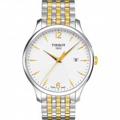 Đồng hồ Tissot Nam T063.610.22.037.00 Dây Thép Không Gỉ Mạ Vàng 42mm