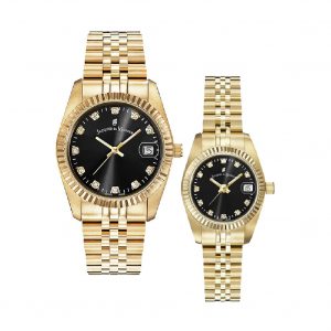 Đồng hồ Jacques du Manoir Cặp NRO.21 NRO.22 Dây Kim Loại 26mm