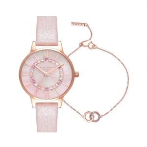 Đồng hồ Olivia Burton Nữ OBGSET150 Dây Da 30mm