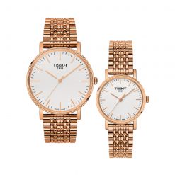 Đồng hồ Tissot Cặp T109.410.33.031.00 T109.210.33.031.00 Dây Thép Không Gỉ Mạ Vàng 38mm-30mm