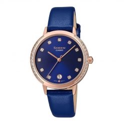 Đồng hồ Casio Nữ SHE-4056PGL-2AUDF Dây Da 32mm