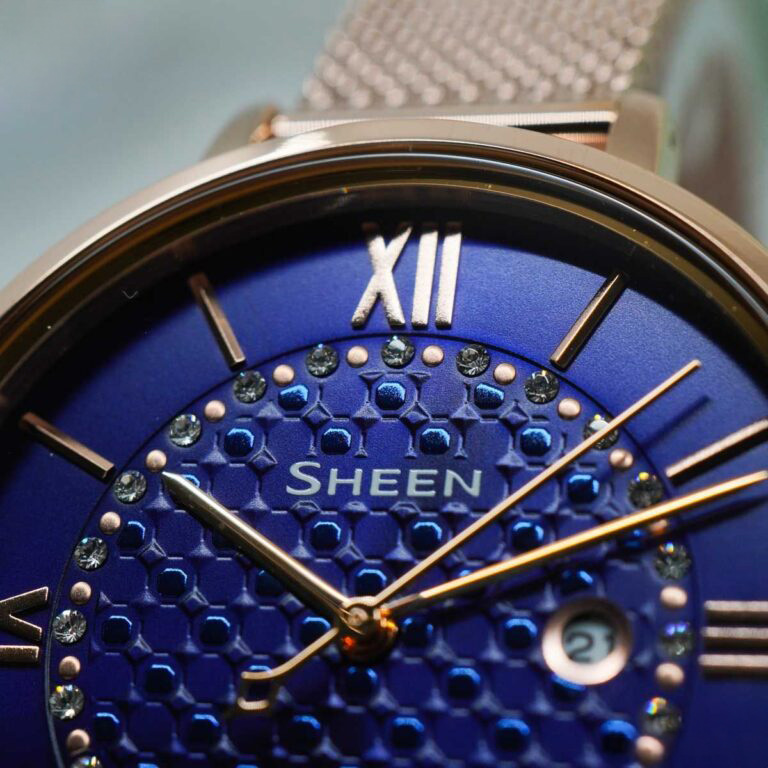 Đồng hồ Casio Nữ SHE-4059PGM-2AUDF Dây Mesh 34mm - Ảnh 4