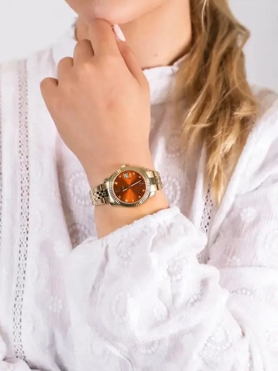 Đồng hồ Fossil Nữ ES4904 Dây Thép Không Gỉ 32mm - Ảnh 4