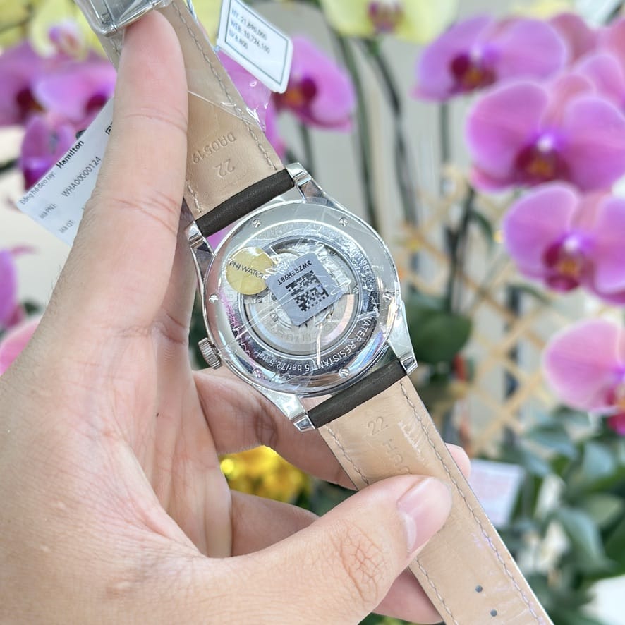 Đồng hồ Hamilton Nam H42.415.801 Dây Da 42mm - Ảnh 4